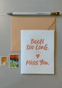Been Too Long Note Card
