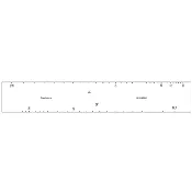 35-inch, 35-inch Fret Slotting Template