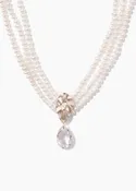 Crystal and Pearl Masquerade Choker