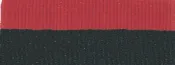 1 1/2″ Black/Red Neck Ribbon with Snap Clip