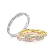14K Gold Prong Set Diamond Band