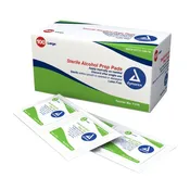 Dynarex® Alcohol Prep Pads 70% Strength - Large, 100-Pack