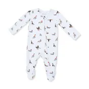 Angel Dear Blue | American Ducks 2 Way Zipper Footie