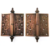 1860s Bronze Victorian Hinges