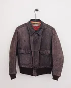 1940s Vintage Hercules Outerwear Leather Bomber Jacket