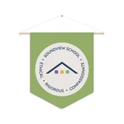 School Pennant (Green) — Soundview School