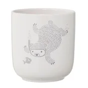 Bear and Fish Ceramic Planter