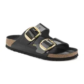 Birkenstock Arizona Big Buckle Black High Shine Leather Women’s Sandal (Narrow)