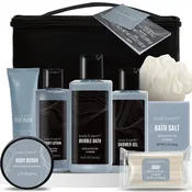 8 Pcs Luxury Men's Bath Set Skin Care Kit Birthday Gifts for Men