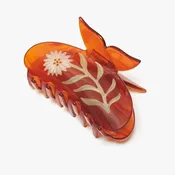 Chamomile Claw - Acetate White Flower Butterfly Clip