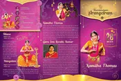 Arangetram Brochure  Folded