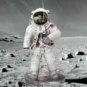 Apollo 11 Astronaut 3D Metal Model Kit, Premium Color