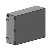 10”W x 34”L x 24”H, Command Post 32" Horizontal TV Slide-Out Cabinet, Arm Adjustability from 0-90º Degrees, Maximum Articulation Arm Extension 28 ¼”