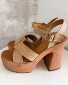 Babie Platform Heeled Sandal - Natural