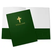 Cross 9" x 12" Church Welcome Folder