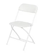 White Vinyl Folding Chair