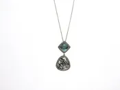 14kt wg Topaz & Tourmalined qu
