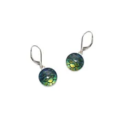 10mm Navy Mermaid Earrings