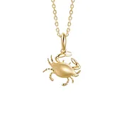 14KYG Blue Crab Pendant