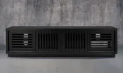 OLIVER-82" OAK MEDIA CONSOLE IN AN EBONY FINISH