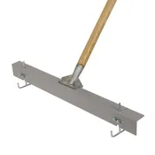 36 inch Asphalt Gauge Rake With 60 inch Wood Handle