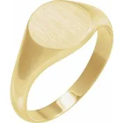 10K Yellow Gold 9.5 mm Signet Ring