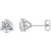 14K White Gold 3/4 CTW Natural Diamond Stud Earrings