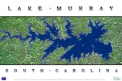 Aerial Lake Murray Poster #AV105