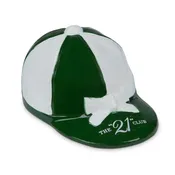 '21' Club Green & White Jockey Cap Bottle Opener