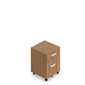 22 D Mobile Box/File Pedestal with Lock - Autumn Walnut Mobile Storage