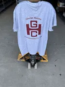 Tee, Ash Gray blend, Maroon Logo