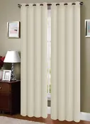 Blackout Fabric Shading Cloth Grommet Top Window Curtain Panel, FF1016