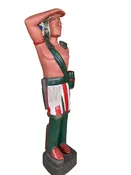 Monumental Life Size 7.5' Tall Cigar Indian Statue ( Wood/Fiberglass) — Yardley Home