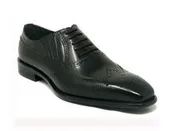 Carrucci Wingtip Slip On, Convertible to Lace-Up.