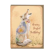 Birthday Coyote Howl - Greeting Card