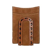 3D Belts Men’s Rough Out Buck Lace Brown Money Clip