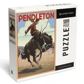 1000 Piece Pendleton, OR Bucking Bronco Puzzle - Lantern Press