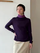 Armani Collezioni purple turtleneck
