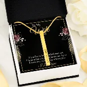 2 Sided Engraved Pendent (To My wife - if you live to be a hundred years old)