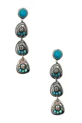 3pc Cowboy Hat Link Dangle Earring