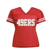 49ers Glitter Women’s Jersey Shirt, San Francisco Niners