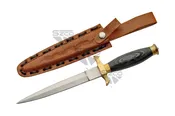10.5" BLACK HANDLE RENAISSANCE DAGGER + 203105-BK