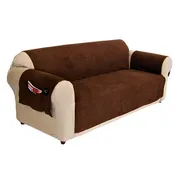 Micro Suede Couch Pet Cover With Pockets
