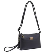 Ella Black | Crossbody Bag + Wristlet