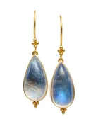 Blue moonstone dangle earrings — 33 Jewels at El Paseo