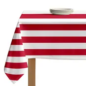3" Cabana Stripe, Red & White Rectangle Tablecloths