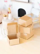 Dollhouse Miniature Gift Box Set | Kraft