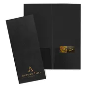 4" x 9" Gift Card / Hotel Key Card Folder – Foil Stamped