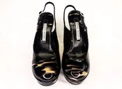 Luciano Padovan Black Patent Leather Heels