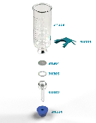 25mm Glass Microanalysis Holder, 150 ml, KGS 25 A